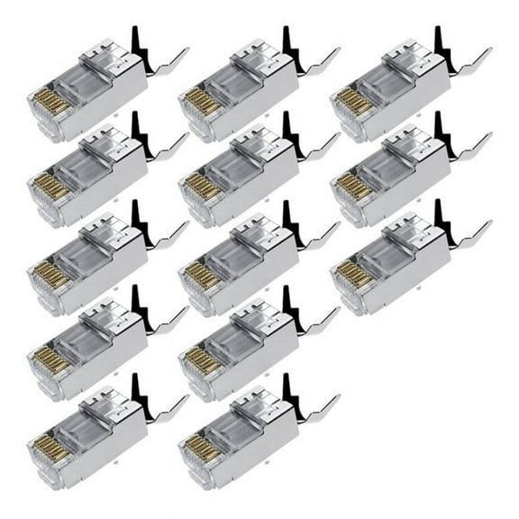 20pcs CAT7 Metal Shielded RJ45 Connector Ethernet Cable Plug CAT 7 Shielded RJ45 Connector