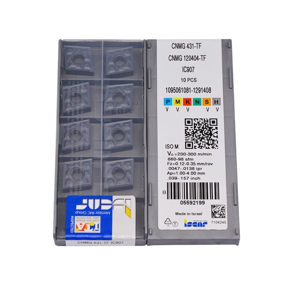 20pcs CNMG120404-TF CNMG431-TF IC907 New Carbide Inserts CNC blade CNMG insert