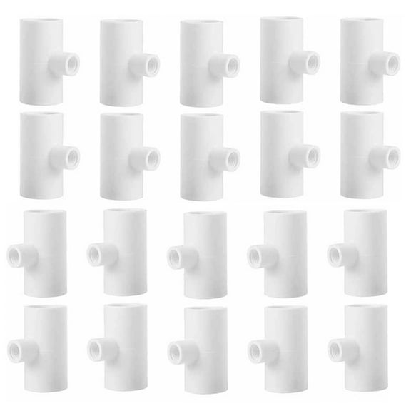 20pcs Chicken Waterer PVC Tee Fittings- Fully Automatic Poultry Waterers