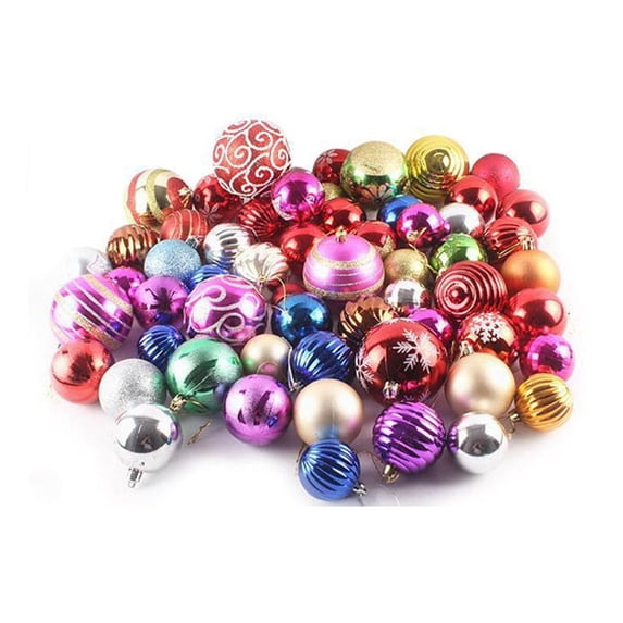 20pcs Christmas Ball Ornaments, 2–4cm Mini Baubles in Random Colors, Plastic Shatterproof Decorations for Christmas Tree, Party, Indoor & Outdoor Holiday Décor
