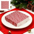 thumbnail image 1 of 20pcs Christmas-Themed Paper Napkins (16.5x16.5cm): Food-Grade Thickened Eco-Paper, MERRY CHRISTMAS + Tree Print – Festive Decor for Parties/Gatherings, 1 of 6