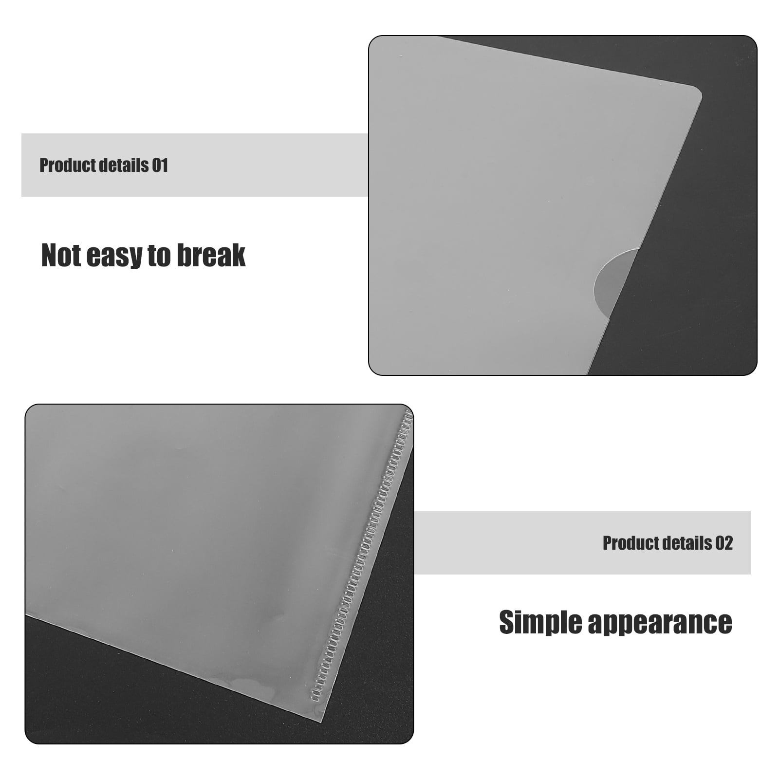 Scanner Protector 20pcs Clear Document Sleeves Folder Protector for Office Study Paper ...
