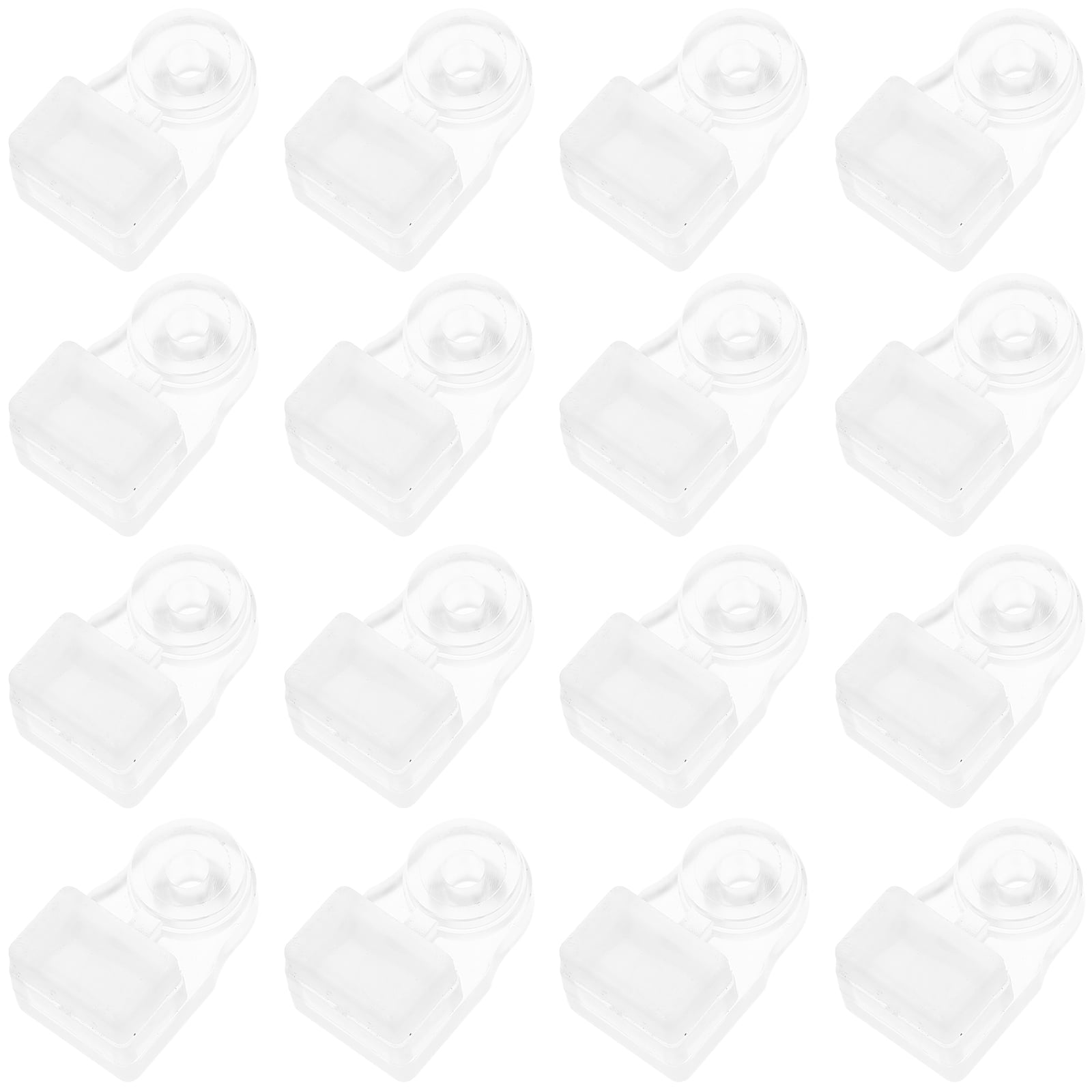 20pcs Clear Glass Retainer Clips with Screws for Mirror, Cabinet Doors ...