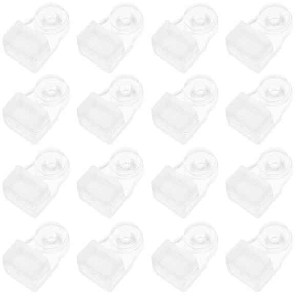 20pcs Clear Glass Retainer Clips with Screws for Mirror, Cabinet Doors, - Glass Holder Fixing Clips for Home & Office