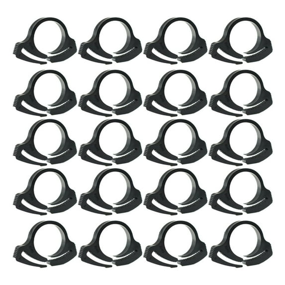 20pcs Clip Nylon Snap Fit Plastic Ratchet Clamp Irrigation Garden Hose Pipe