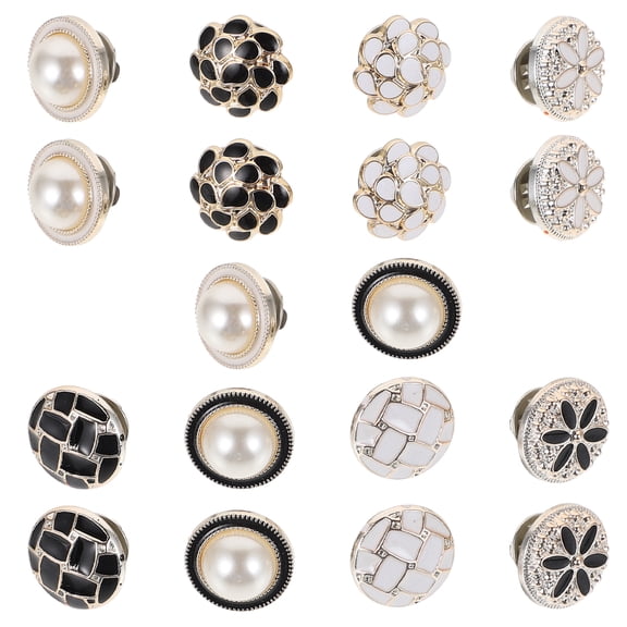 SOPOTUTU Replacement Buttons Multi Colored Iron 20Pcs