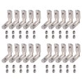 thumbnail image 1 of 20pcs Corner Brackets Slot Aluminum Profile L-Shape Brackets 90 °   Inner Connector Eu-2020 Corner Connector Bracket Hardware, 1 of 7