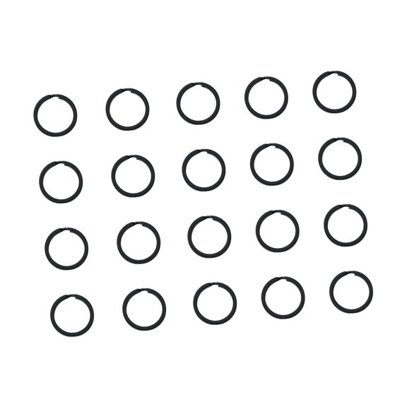 20pcs Corrosion-Resistant Split Keyrings for Organizing Keys, Outdoor Gear & Tools - Flat Metal Keys Holders