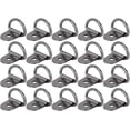 thumbnail image 1 of 20pcs D Shape Tie Down Anchors Lashing Rings for Car Truck Trailer Cargo RV Boats - Titanium Tone, 1 of 7