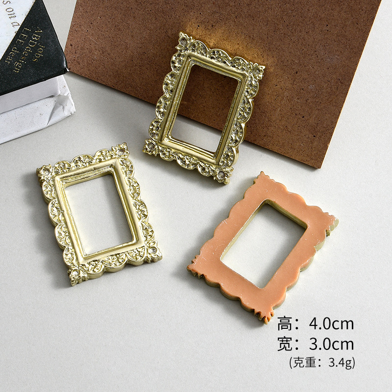 20pcs DIY Miniature Photo Frames Resin Crafts Mini Vintage Photo Frames