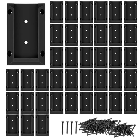 20pcs Deck Railing Brackets Connectors for 2x4 Railing Wood Post with 120pcs Wood Screws