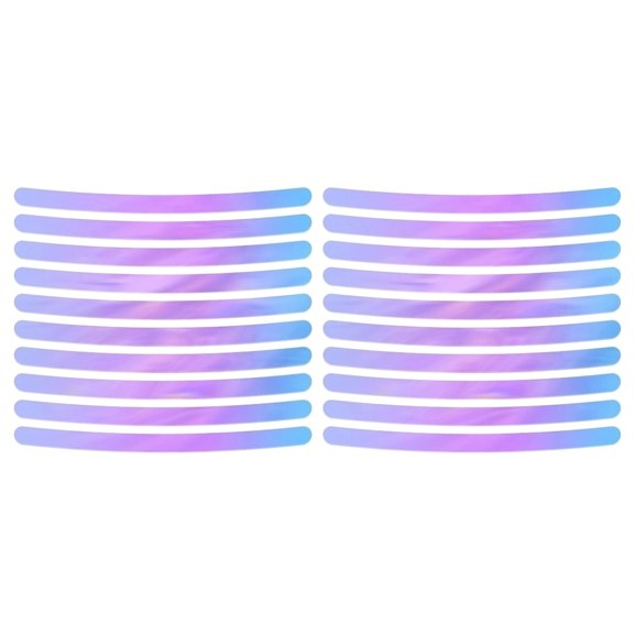 20pcs Decorative Stripe Decal Stickers Motorcycle Tire Rims Night Safety Warning Tape Car Wheel Hub Reflective Tape