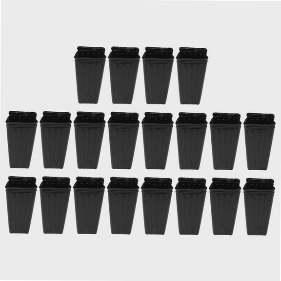 20pcs Deep Tree Pot Reusable Plastic Tall Seedling Flower Plant Container with Drainage Holes for Yard Garden Deep Tree Pots Have Holes In The Sides