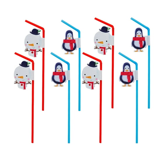 ADDHAT Hot Chocolate Straws Reusable Kids Straw Coffee Shop 20Pcs 9.4x2x0.2in