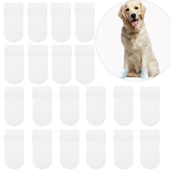 20pcs Disposable Dog Shoes for Large Dogs, Dog Paw Protectors, Dog Booties for Large Dog, Suitable for Pets Outdoors