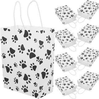 Bolsome 100 Sheets 20 * 14 Inches Dog Paw Print Tissue Paper for Gift  Wrapping, Black White Puppy Paws Tissue Paper for Gift Bags for Birthday