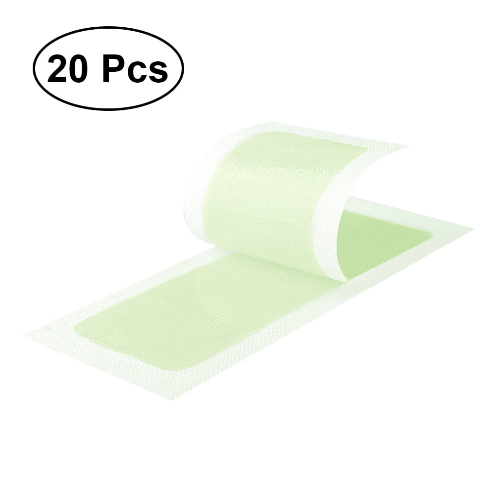 20pcs Double-sided Facial and Body Hair Removal Wax Strips Skin-friendly Non-woven Fabric Depilatory Epilator(Aloe)
