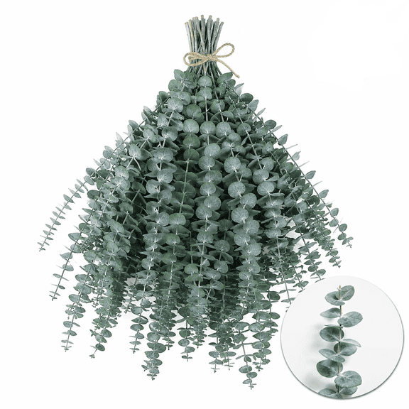 Artrylin 20Pcs Dried Eucalyptus for Shower,Dried Eucalyptus Bundle, Eucalyptus Stems,17 '' Preserved Eucalyptus Leaves & Aromatic for Shower,Home Wedding Decor,Green