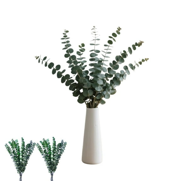 20pcs Dried Greenery Eucalyptu Branches,Real Dried Flowers for Vase Filler,HYG Portable Natural Eucalyptus Leaves for Wedding,Shower,Home