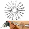 thumbnail image 1 of 20pcs Drill Bits Tool For Dremel Set Steel Rotary Burrs High Speed Wood-carving, 1 of 2