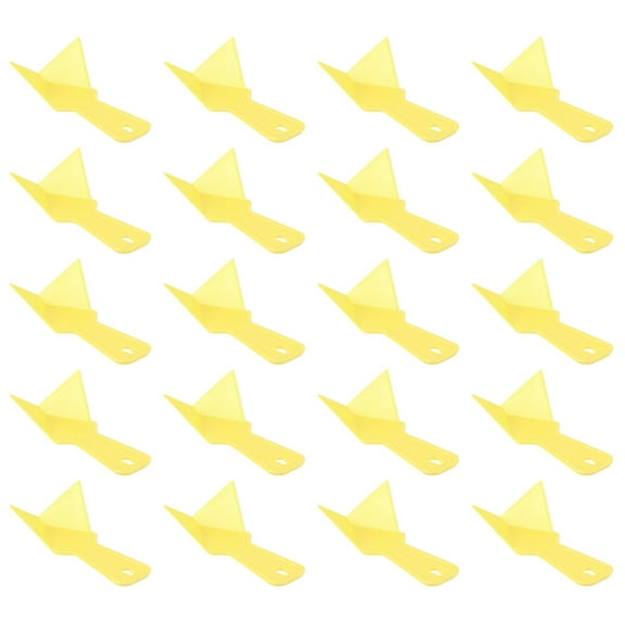 Toyandona ABS Drywall Corner Scraper Tool Yellow for Home Use 20Pcs