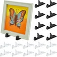 thumbnail image 1 of 20pcs Easel Stands Plastic Photo Frame Display Stands Black Clear Plate Stand Holder Picture Display Easel, 1 of 8