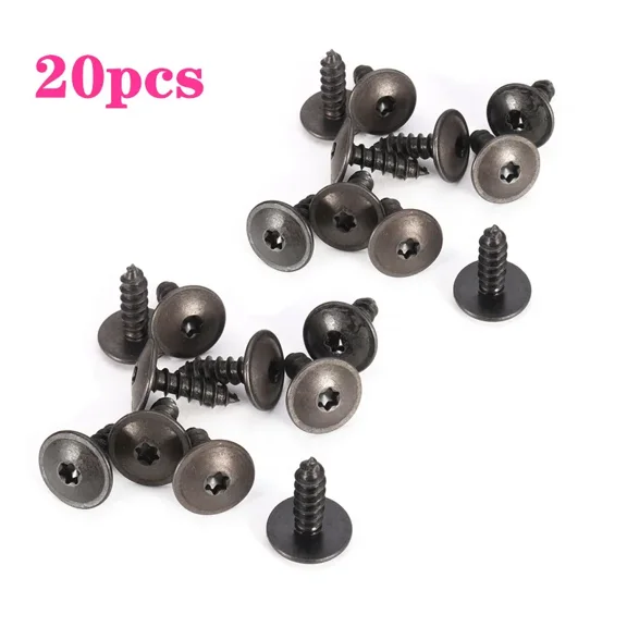 20pcs Engine Cover Undertray Splashguard Wheel Arch Torx Screw Fasteners Clips tools For VW for Audi 5x16mm Car Clips Universal