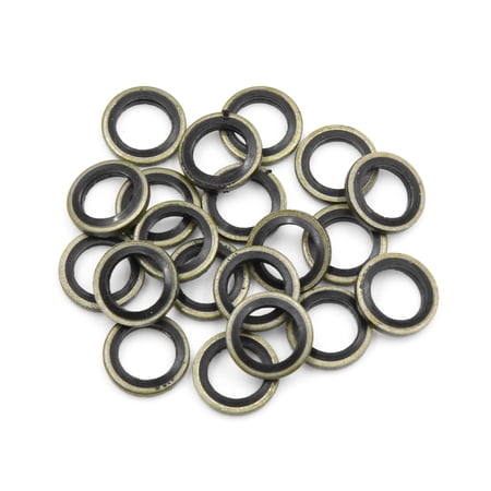 20pcs Engine Oil Crush Washers Drain Plug Gaskets 10mm ID. 16mm OD. for Auto Car