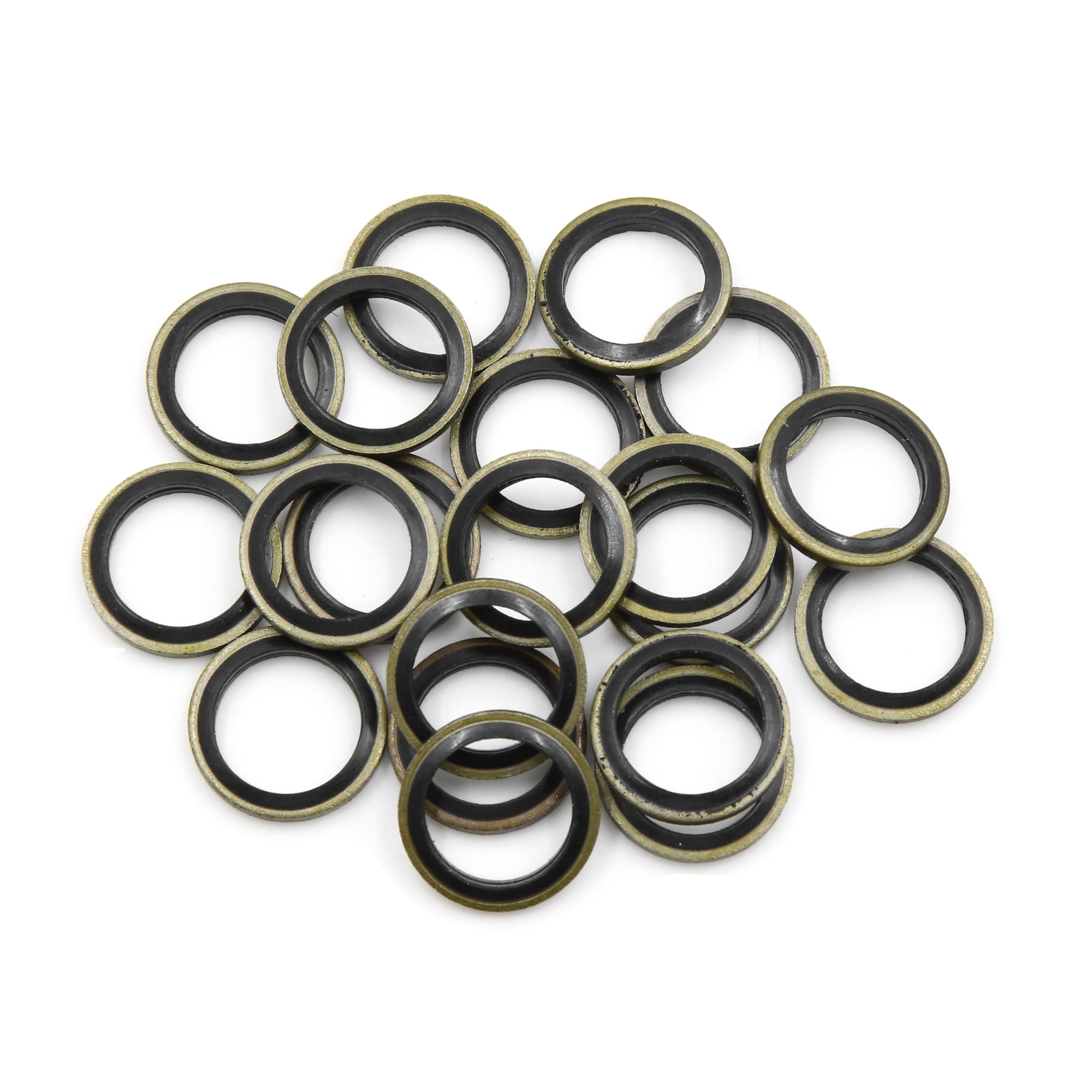 20pcs Engine Oil Crush Washers Drain Plug Gaskets 14mm ID. 20mm OD. for Auto Car
