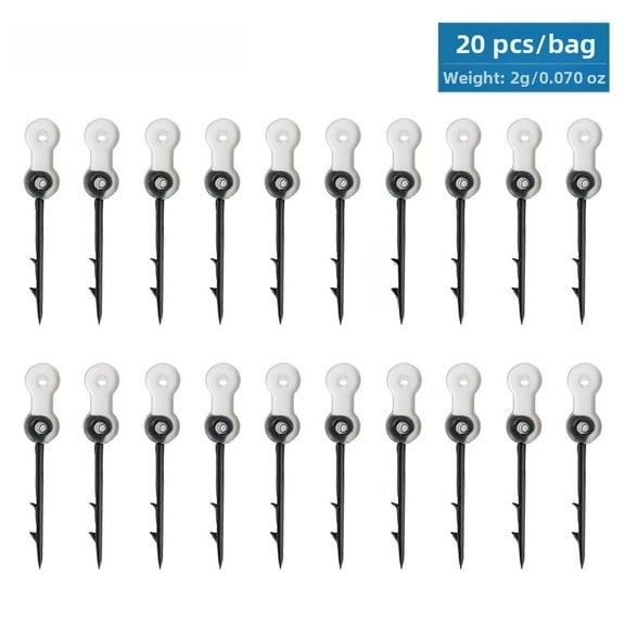 20pcs European Carp Fishing Rig Silicone Bait Needle with Barbed Straight Hook