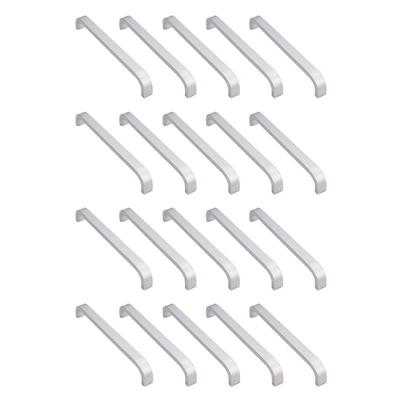 CIMAXIC Kitchen Handles Aluminum Alloy Silver 20pcs