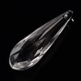 thumbnail image 1 of 20pcs Faceted Teardrop Glass Pendants Briolette Cut Clear 76.5x22x18mm Hole: 1mm, 1 of 3