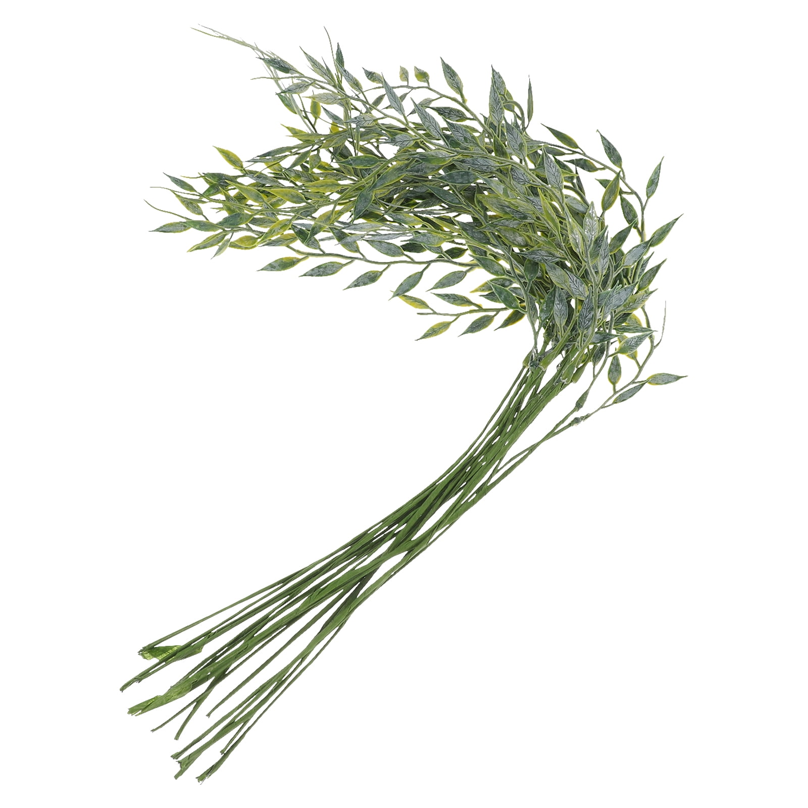 20pcs Fake Salix Leaves Branches Simulated Salix Leaf Picks Artificial