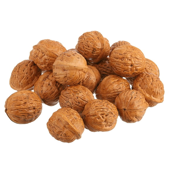 20pcs Fake Walnut, Faux Walnut Photography Props Artificial Nuts Decorations