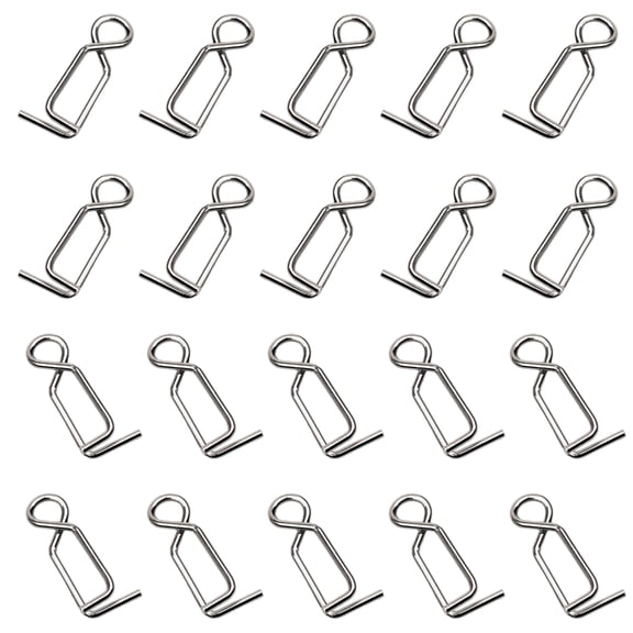 20pcs Fast Clip Fishing Clip for Squid Jigs Fast Change Lure Clip Tackle Connector Fishing Tool Accessories