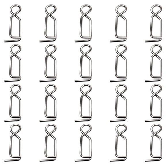 20pcs Fast Lock Clip Fishing Snap for Squid Jig Fast Change Lure Clip