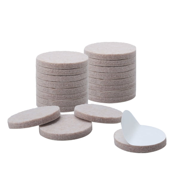 20pcs Felt Furniture Pads Round 3/4" Floor Protector for Table Chair Leg