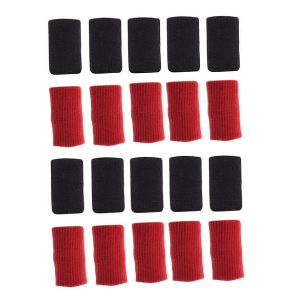 20pcs Finger Guard Thumb Brace Silicone Gel Elasto Gel Elastic Finger Sleeves Tennis Finger Wrap Thumb Splint Brace Finger Cots for Athletes Use Sports Protecting Supplies Splint