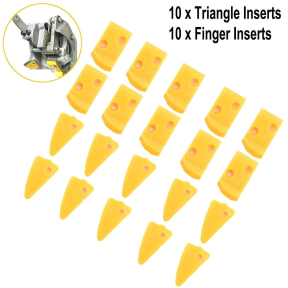 20pcs Finger&Triangle Leverless Inserts Protector for Corghi/Hunter Tire Changer