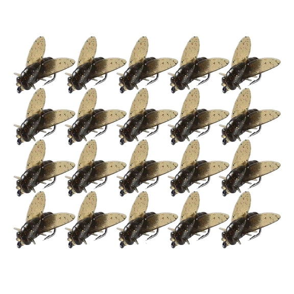 20pcs Fly Fishing Fly Soft Bait Add Fish Attractant Fish Gear For Salmon Trout