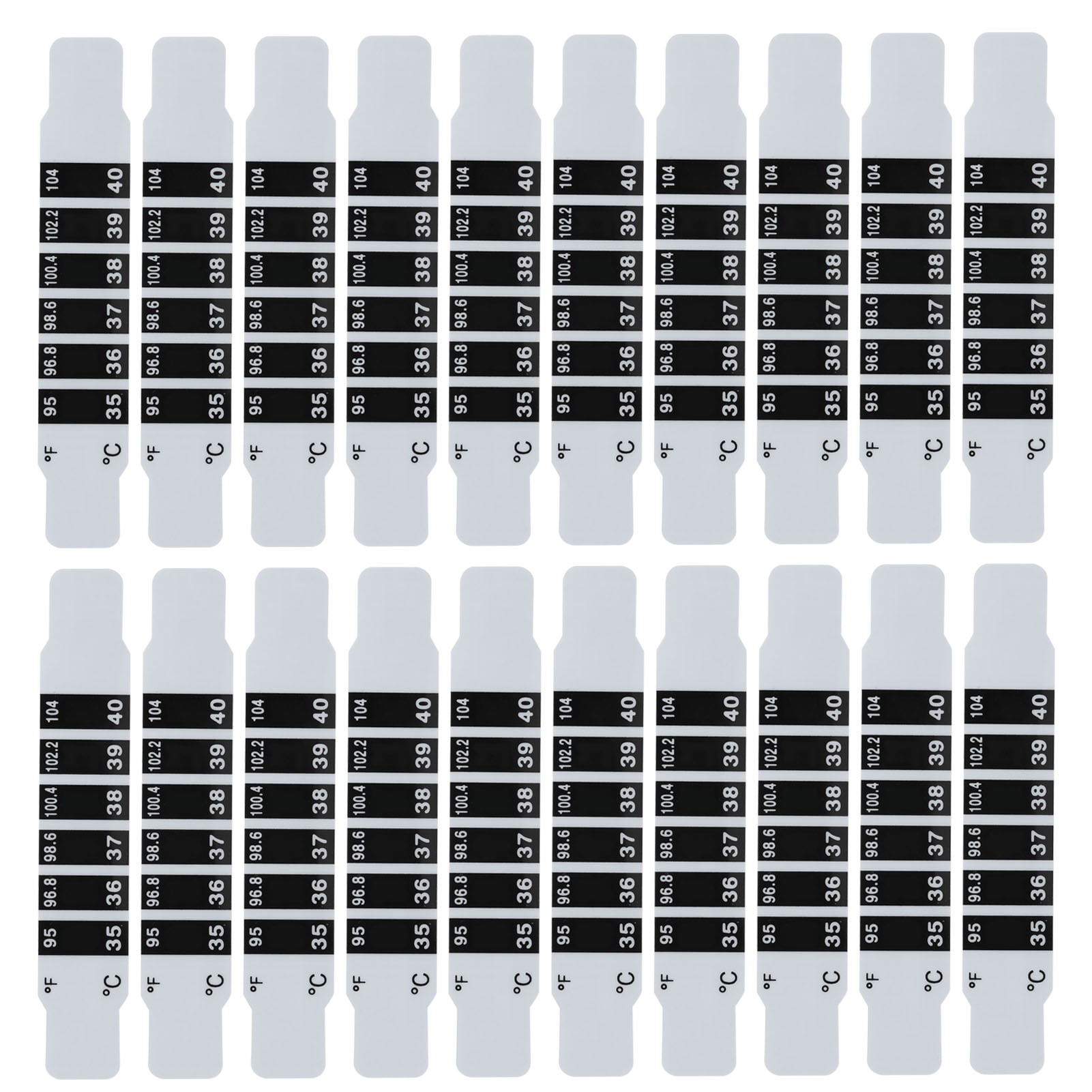20pcs Forehead Thermometer Strips Reusable Fever Thermometer Strip