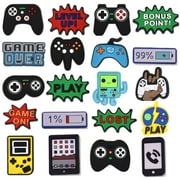 ITOUCHYOU 20pcs Game Controller Croc Charms for Boys Pvc Shoe Decoration Charm Party Favors Gifts