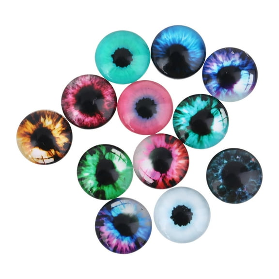 20pcs Glass Doll Eyes DIY Crafts Eyeballs for Dinosaur Animals Eye Accessories