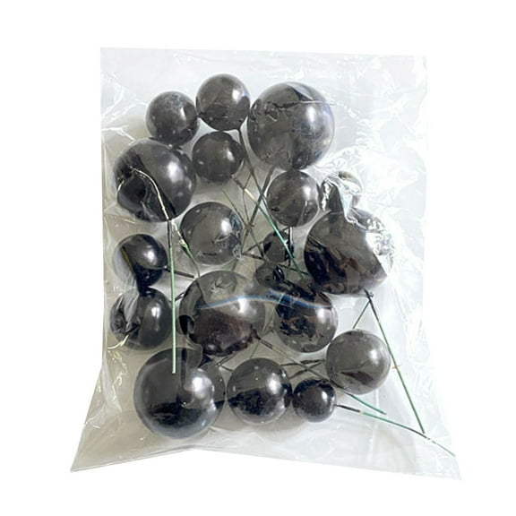 20pcs Glitter Cake 2-4cm Cupcake Toppers Foam Dessert Cake Insert for Wedding Birthday Party Decoration