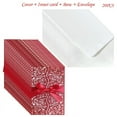 thumbnail image 1 of 20pcs Glitter Hollow Invitations Cards with Envelopes Ribbon for Wedding Invite, 1 of 11