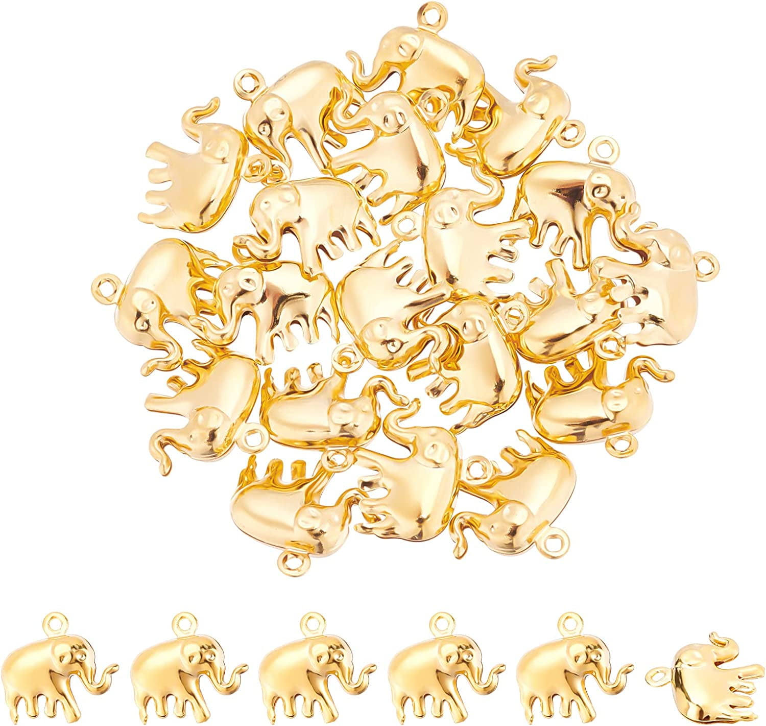 40Pcs 4 Style Stainless Steel Pendants 3mm Hole Flat Blank Charms with  Elephant/Easter Bunny/Cat/Dog Shapes for Jewelry Making Earrings Necklace  Bracelet DIY Crafting 