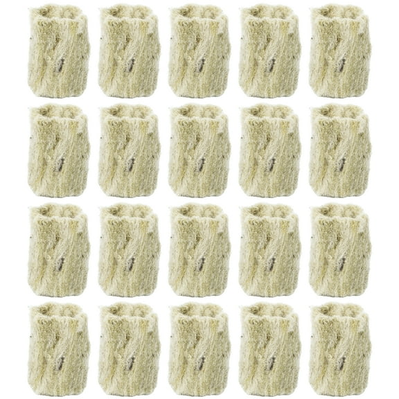 20pcs Grow Wool Plugs Soilless Culture Hydroponic Planting Grow Cylindrical Blocks Cultivation Tubes