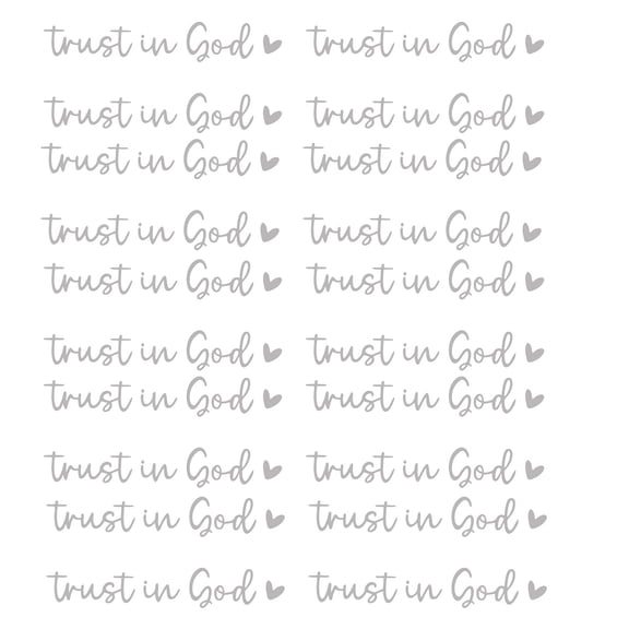 20pcs Guided by Faith Trust in God Rearviews Decals Rearviews Stickers for Car Glass Empowering Messages for Commuters