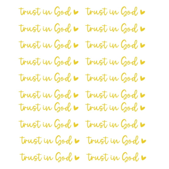 20pcs Guided by Faith Trust in God Rearviews Decals Rearviews Stickers for Car Glass Empowering Messages for Commuters