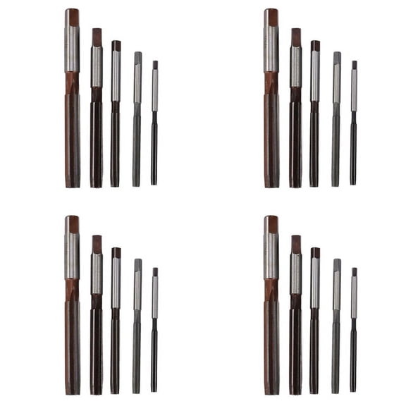 20pcs Hand Reamers Set H8 Chucking Straight Shank Hand Reamers Set 4mm/5mm/6mm/8mm/10mm